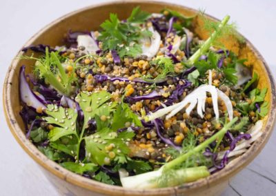 Plat végétarien Pacha Miamiam cuisine bio et locale pour vos événements en Occitanie