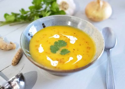 Soupe Pacha Miamiam cuisine bio et locale pour vos événements en Occitanie